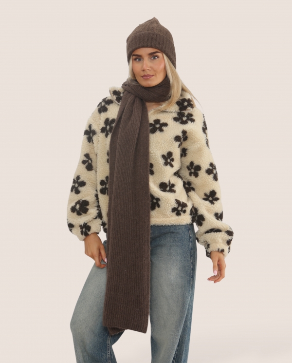 Baby Alpaca Ribbed Scarf - Terminal 1 Clothing