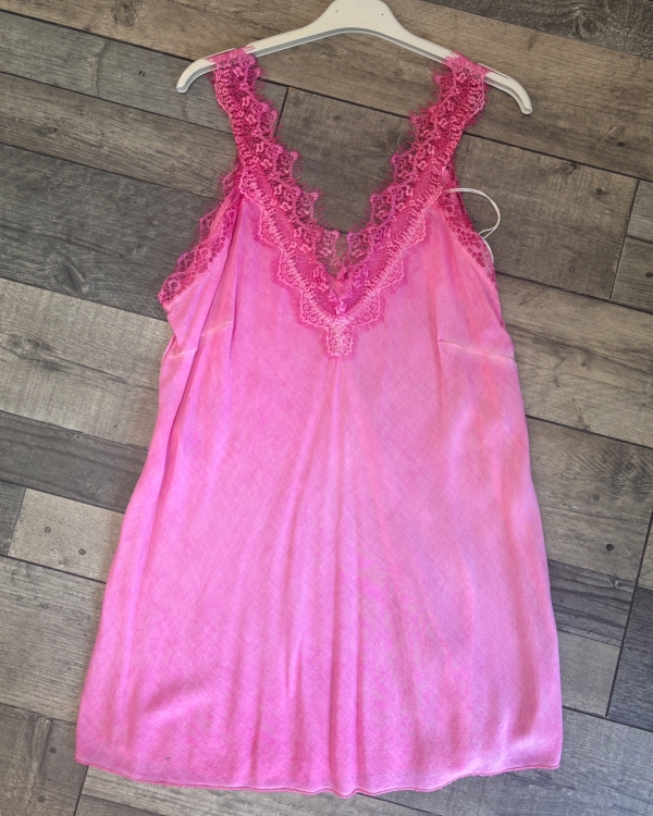 Eyelash Lace Trim Cami Top - Terminal 1 Clothing