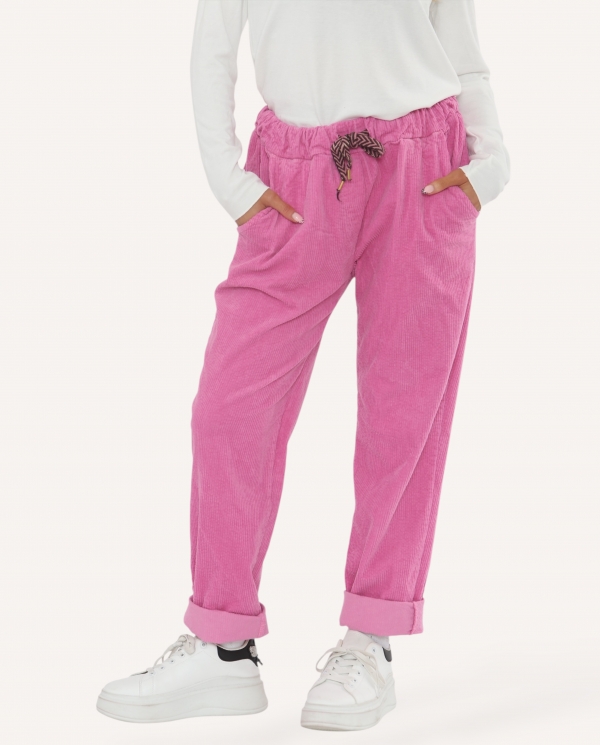 Thick Corduroy Drawstring Trousers - Terminal 1 Clothing
